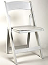 White wood chair